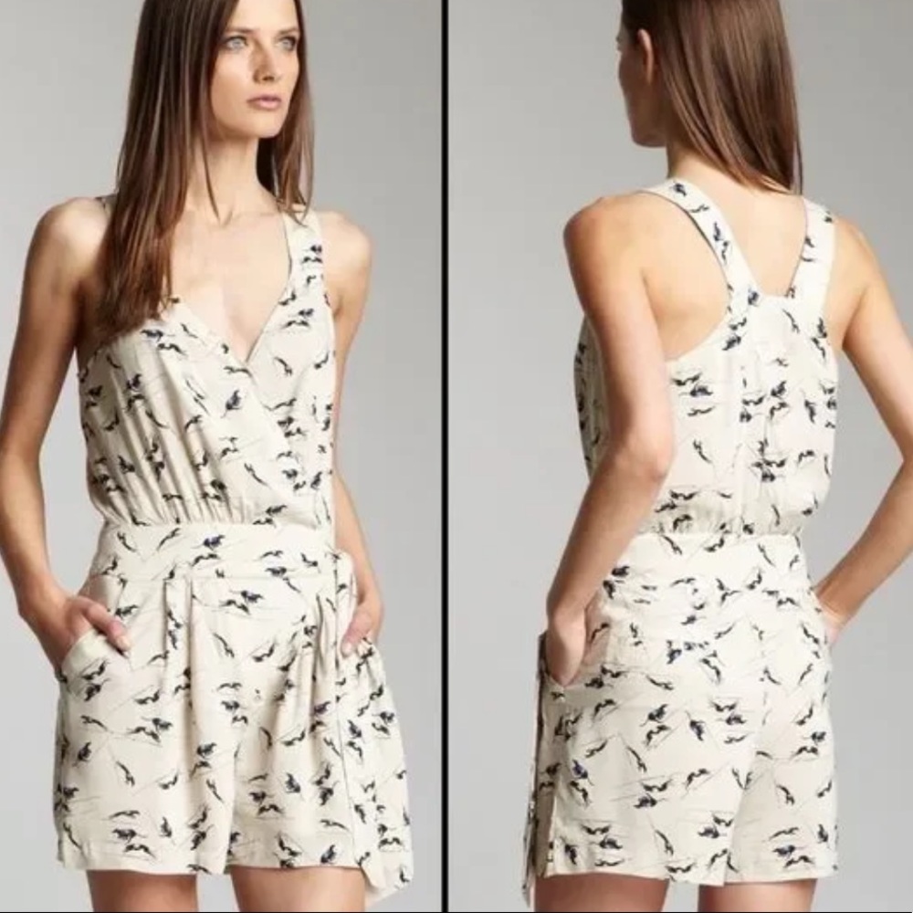 BCBGeneration greyhound printed romper - size 10